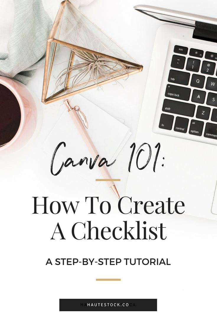Click to see Haute Stock's video tutorial for How to Create a Checklist.