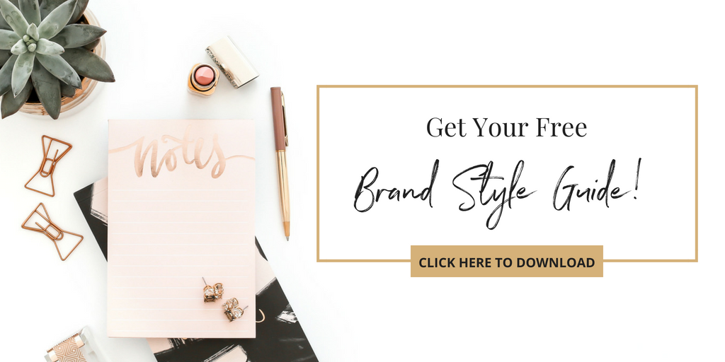Get your free Brand Style Guide from Haute Stock and take our first step to creating your own Brand Style Guide!