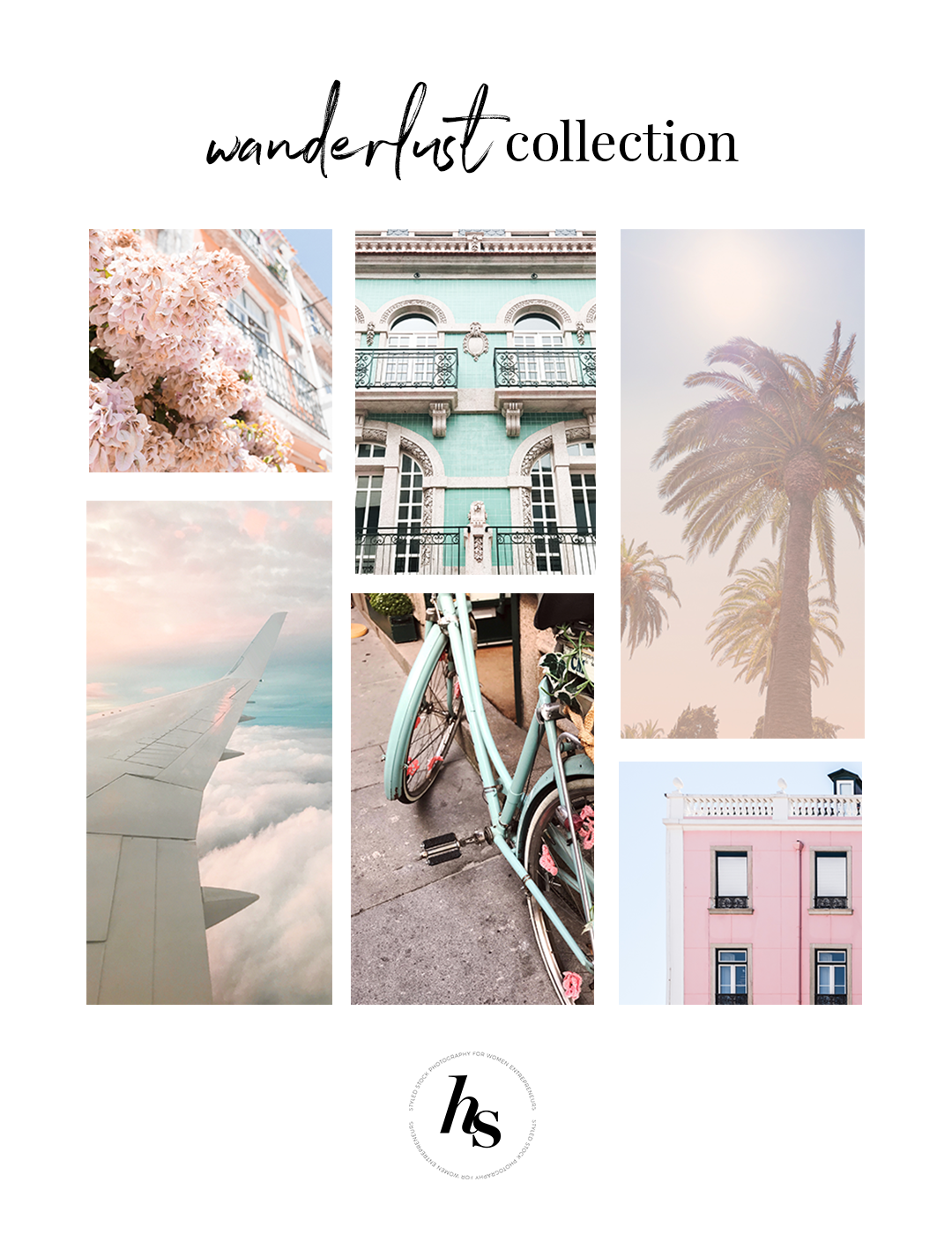 Haute Stock's Wanderlust collection has the perfect dreamy travel inspired stock photos for lifestyle brands. You'll want to see the full preview of the collection here!