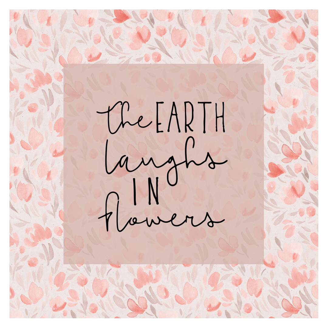 How to create unique graphics with design elements. This square graphic is perfect for social media and uses Haute Stock's graphics packs elements — like the floral pattern background and hand lettered quote — to create a simple, custom visual.