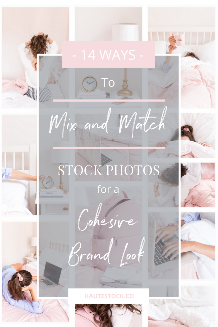 Need help combining Haute Stock collections to create a cohesive brand look? Then this blog post is for you. Click to see graphic examples of how to mix and match Haute Stock collections Five More Minutes, Please and Pink & Grey.