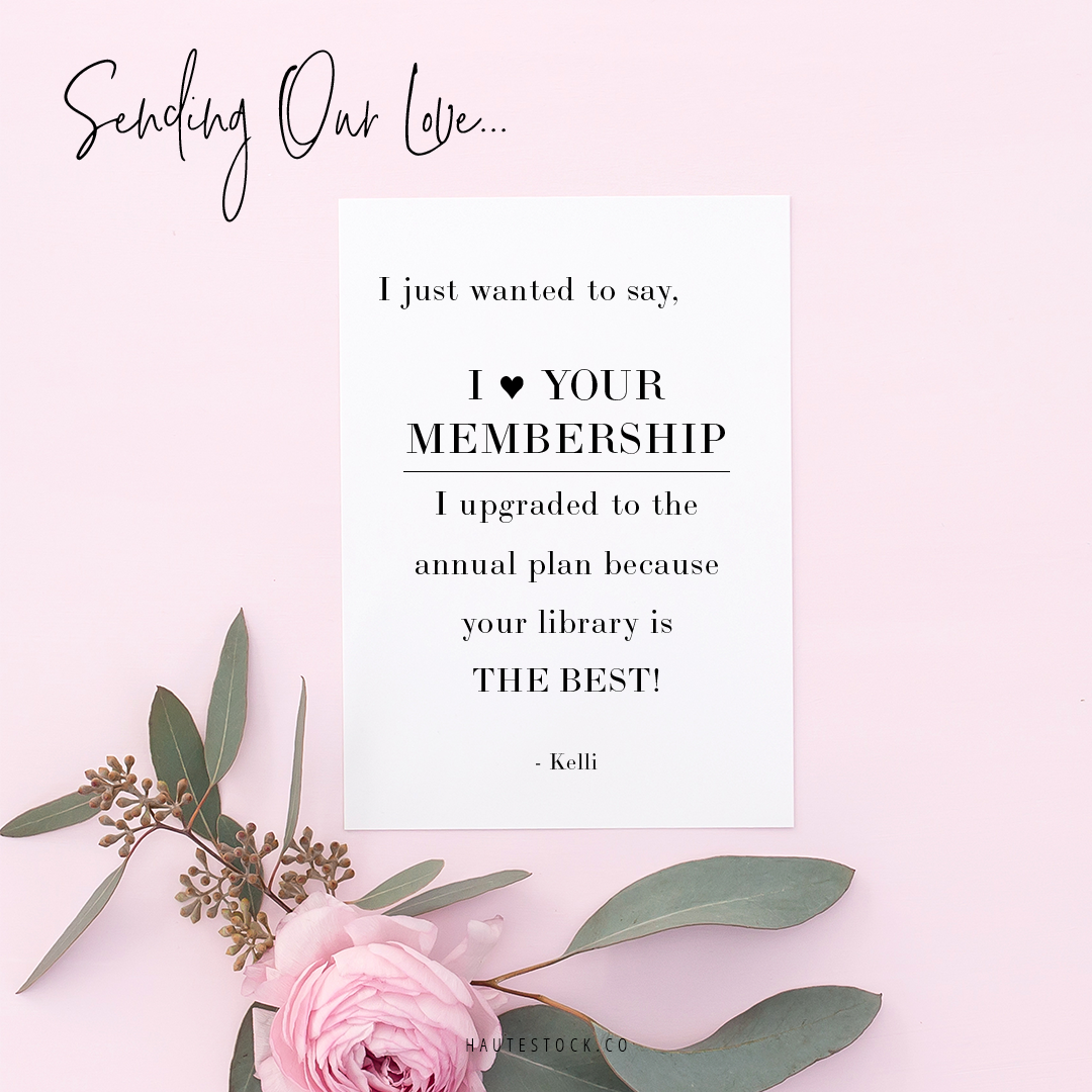 Haute Stock's stationery mockups are extremely versatile! Use these gorgeous images to share love letters from your best customers! For more design inspiration, click here!
