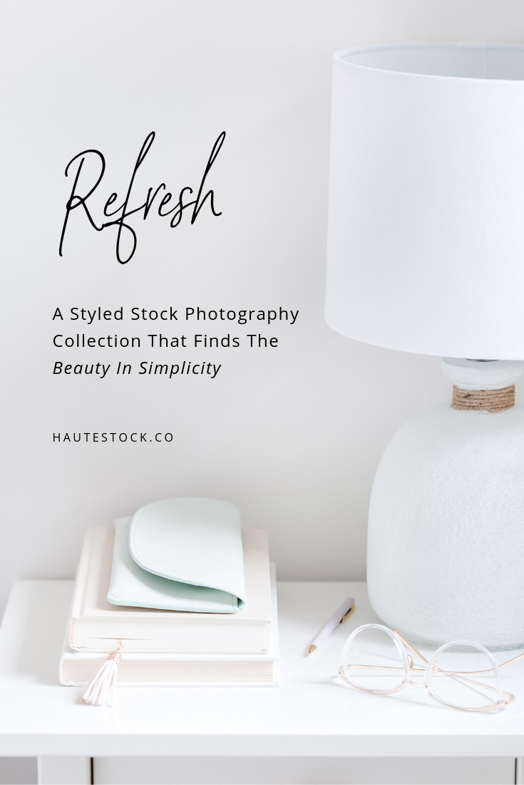 Mint and taupe styled stock photos from Haute Stock that have a simple, fresh, organic feel.