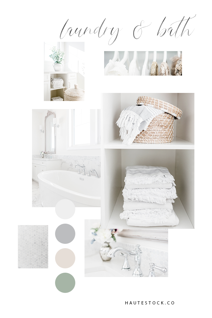 Lifestyle, bath and laundry images from Haute Stock that features bright and light images with a neutral color palette. Click to see a full preview of the collection!