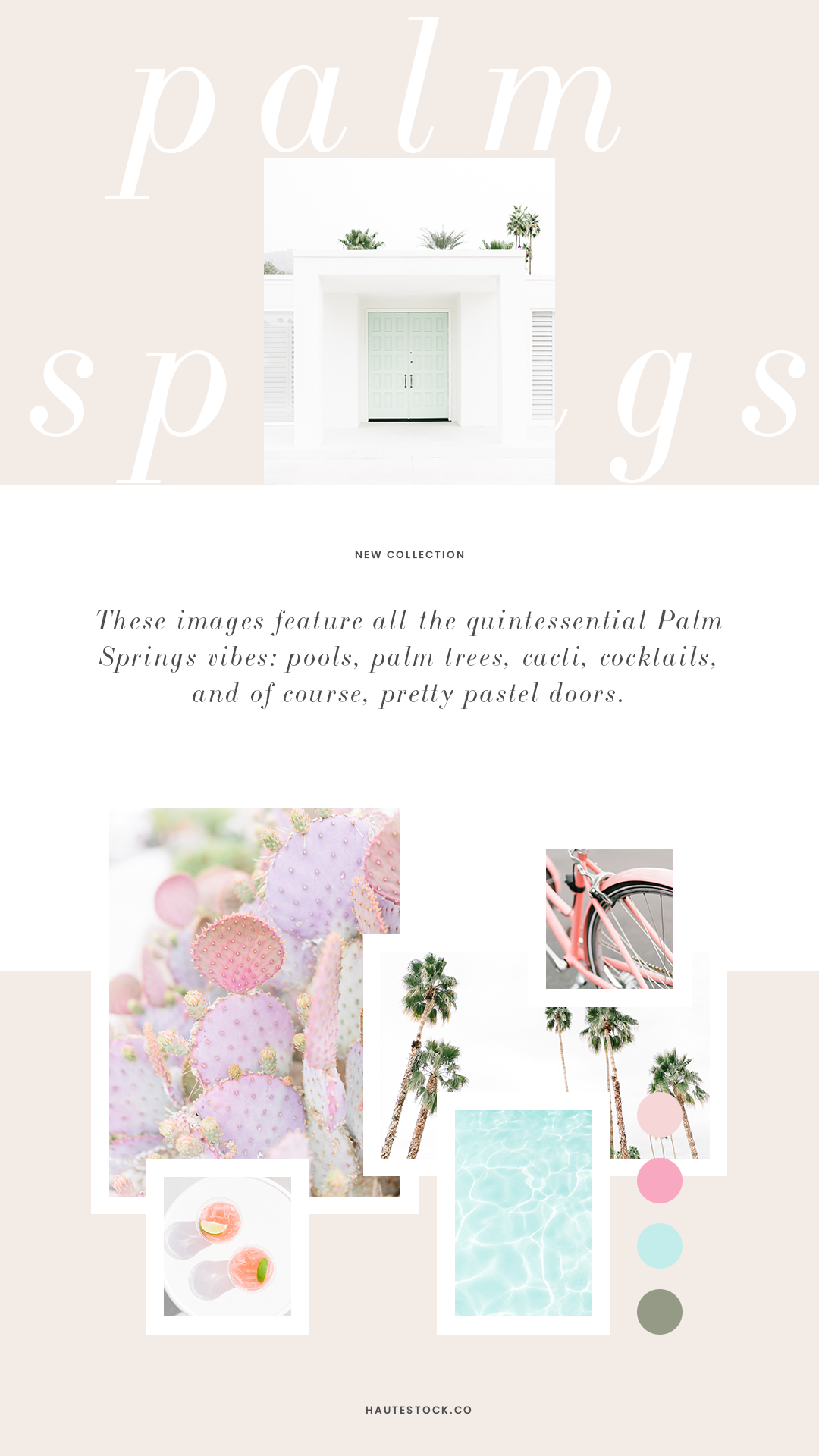 Palm Springs travel stock photos from Haute Stock. These images feature all the quintessential Palm Springs vibes: pools, palm trees, cacti, cocktails and of course, mid-century modern design. Click for a full preview of the Palm Springs Collection …