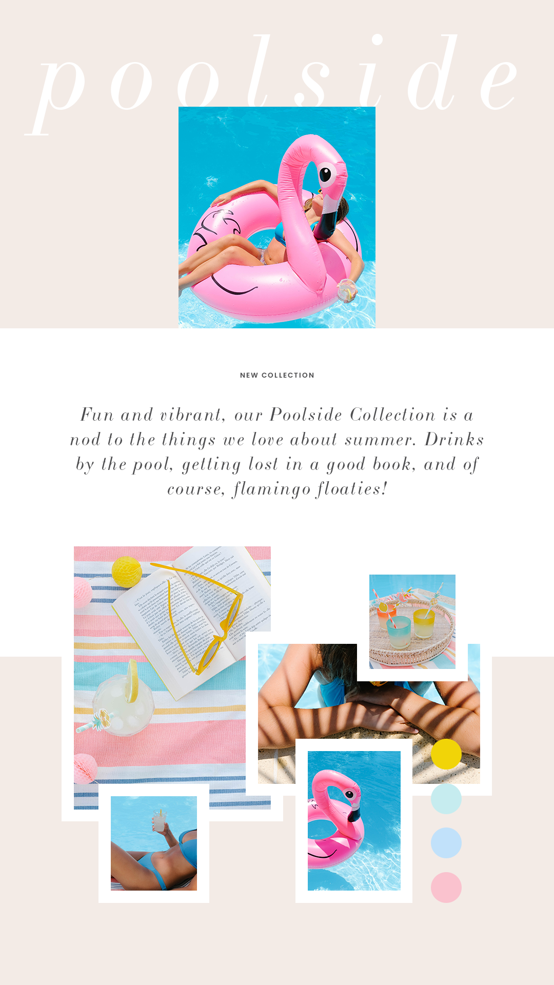 Fun & vibrant summer styled stock photography for female entrepreneurs from Haute Stock's Poolside Collection!
