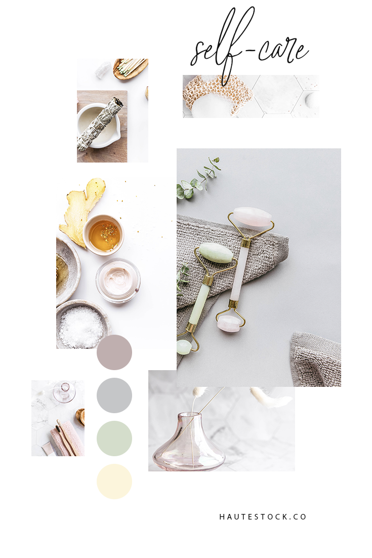 Health, wellness and beauty images from Haute Stock's Self-Care Collection for female entrepreneurs!