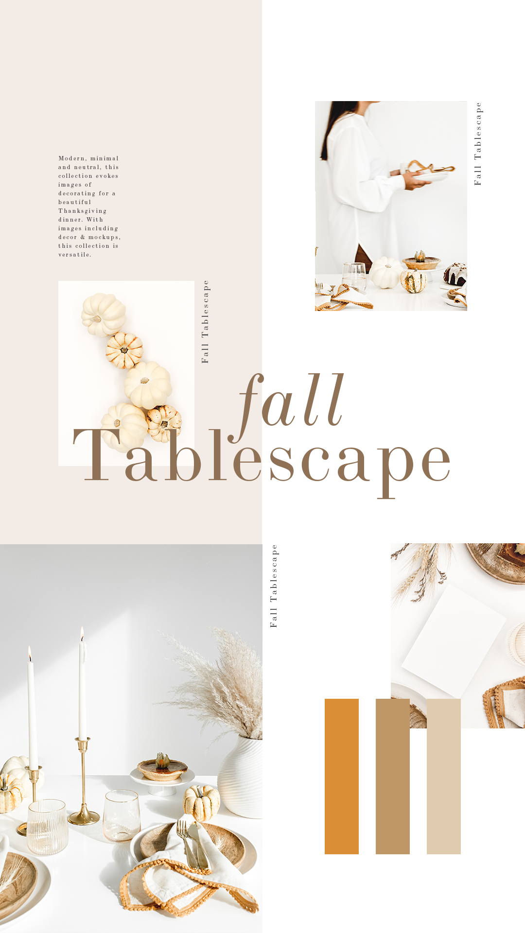 Neutral fall decor stock photos. Entertaining stock photos. Autumn stock photos. Fall tablescape stock photos. Available exclusively for Haute Stock Members. Click to view collection.