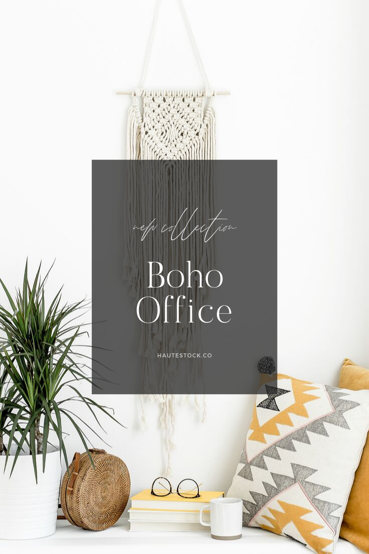 Modern Boho Decor Styled Stock Photos