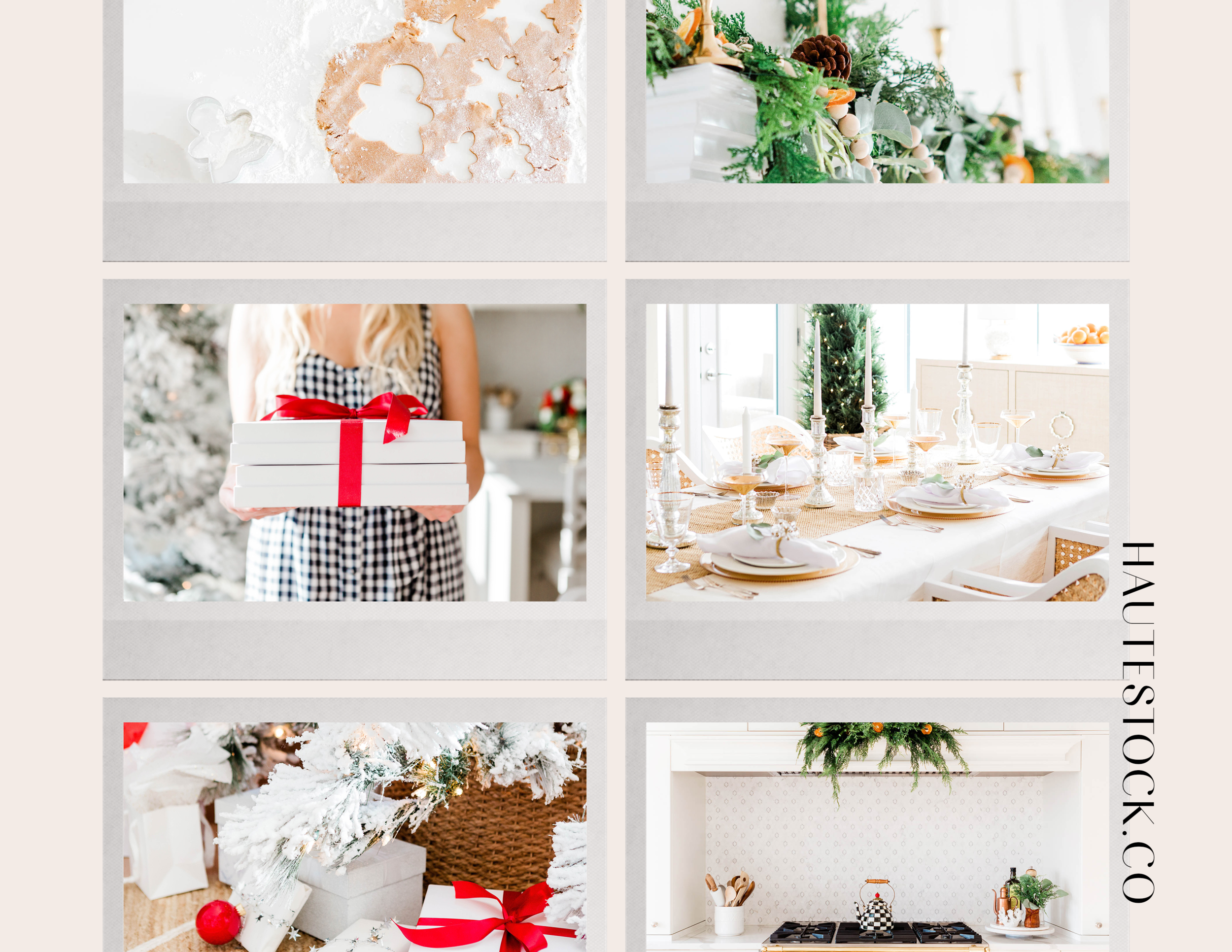 Holiday decorating & lifestyle images for female entrepreneurs from Haute Stock featuring a stylish yet cozy vibe.