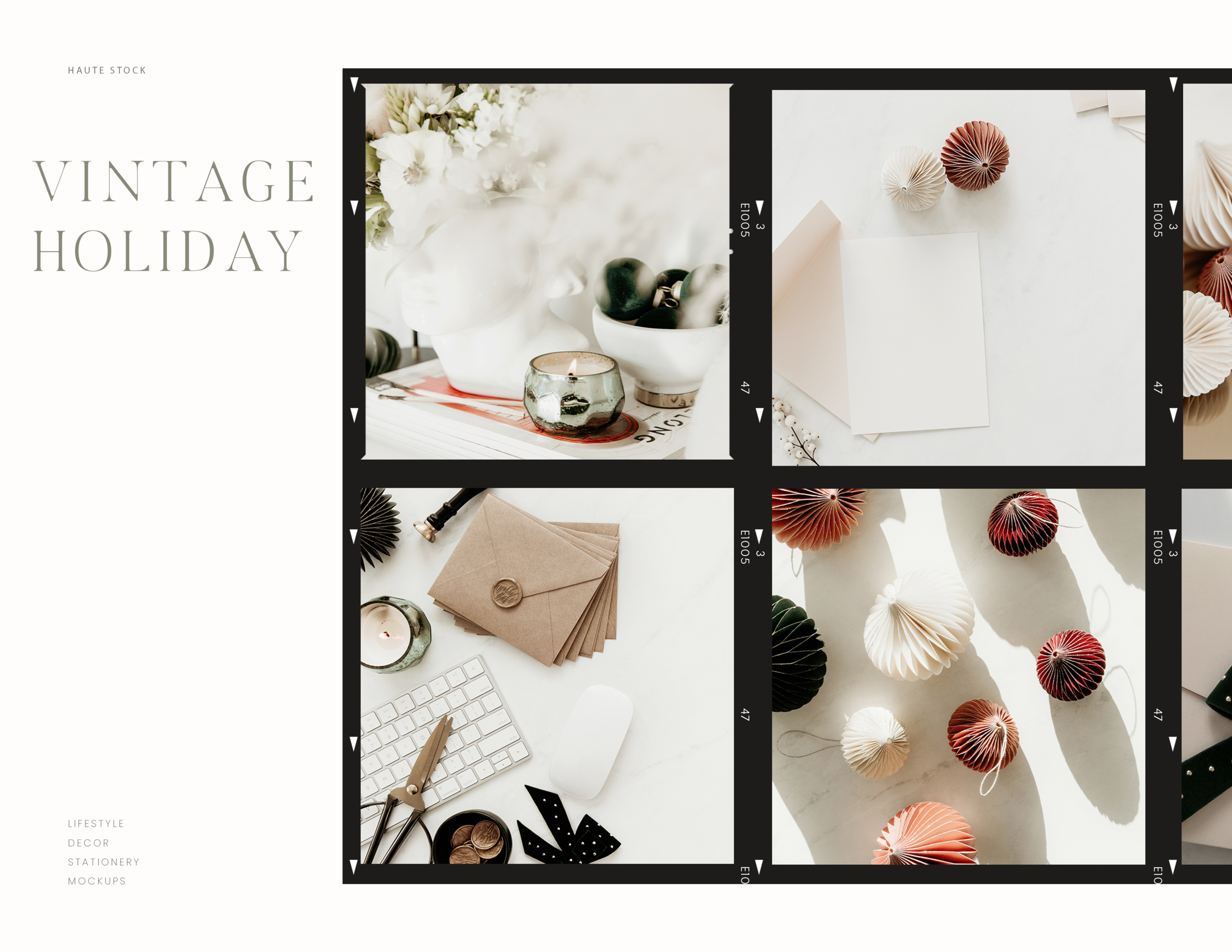 Vintage inspired holiday stock photos from Haute Stock.