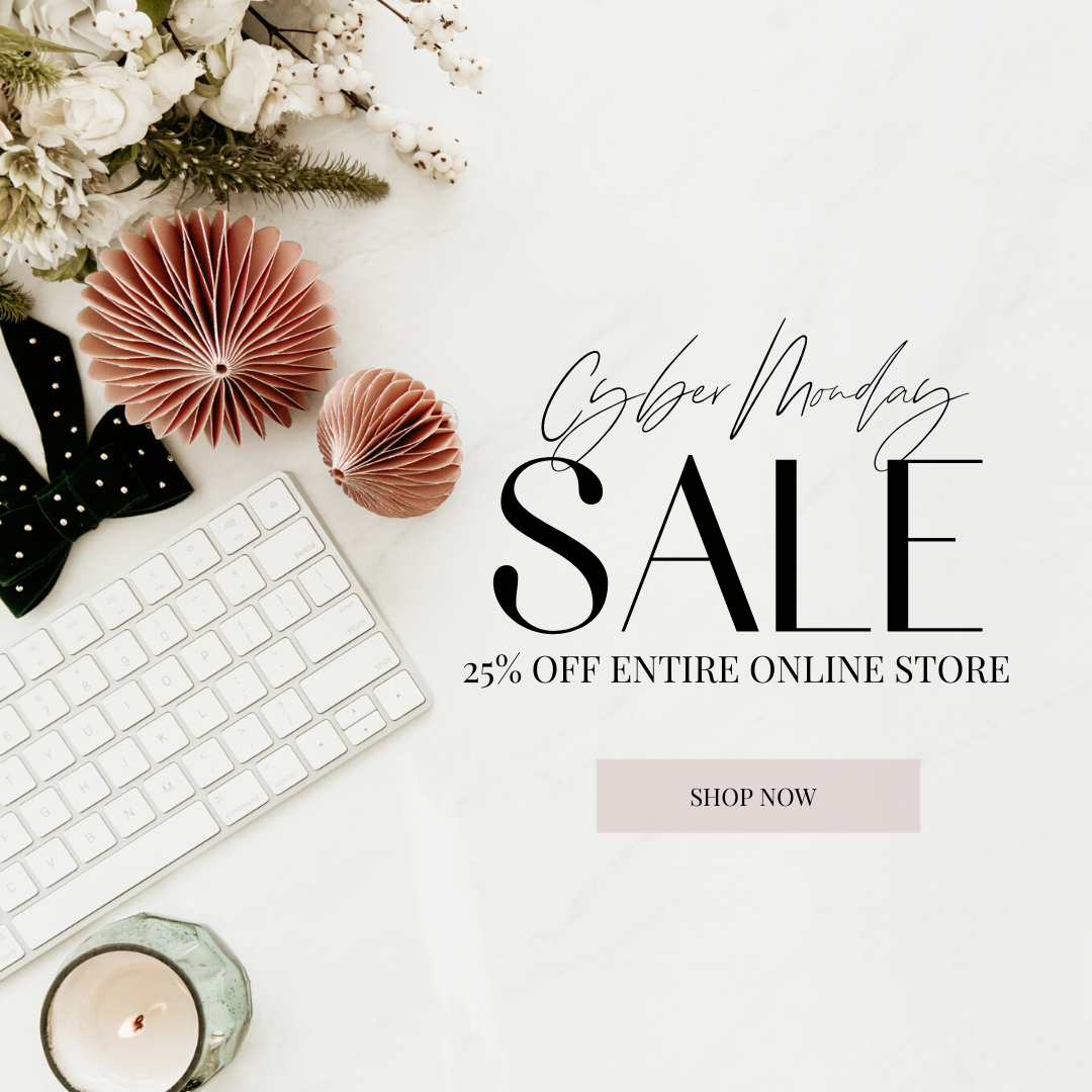 Learn how to use holiday styled stock photography to create social media promo images for your Cyber Monday sales!