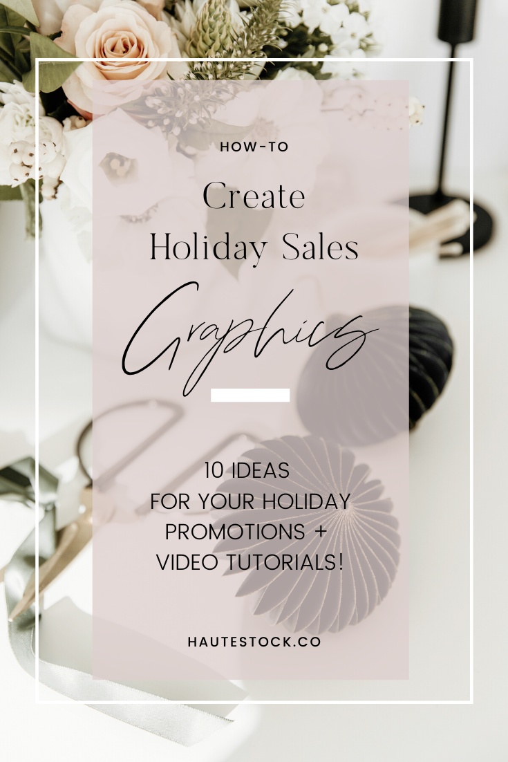 Learn how to use holiday styled stock photography to create graphics for your blog and Pinterest that will convert engagement to clicks and to then to sales for your business!
