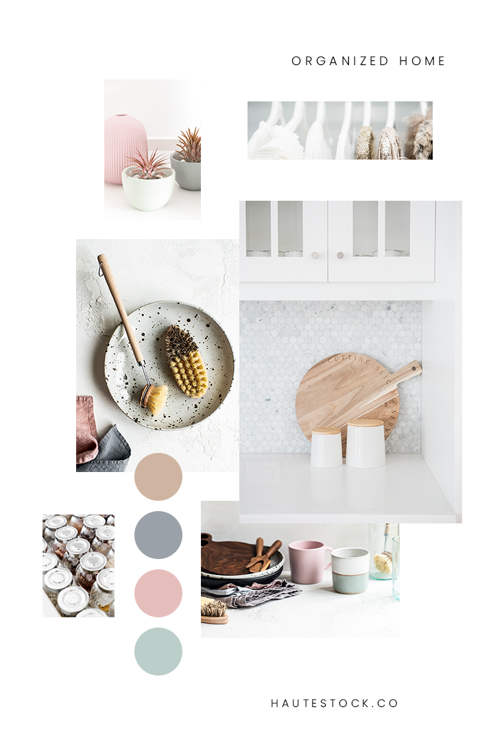 Haute Stock styled stock photos for home organizers, stylists, realtors, lifestyle bloggers and more. Organized kitchen, organized bathroom, organized closet, organized spice rack. Styled stock images available exclusively from Haute Stock.