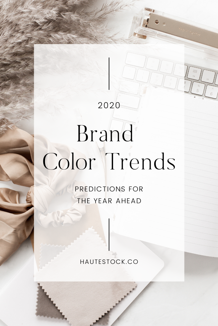 Find out what the most popular brand color palettes will be in 2020 as predicted by Haute Stock. Is pink the new black? Or are there new popular colors to consider?