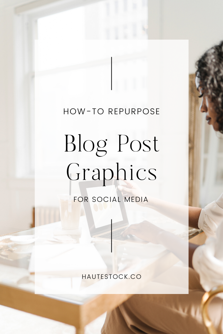 How to repurpose blog post graphics for social media.