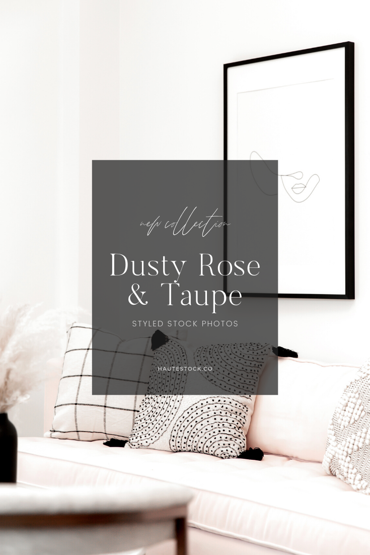 Dusty Rose Styled Stock Photos for Female Entrepreneurs