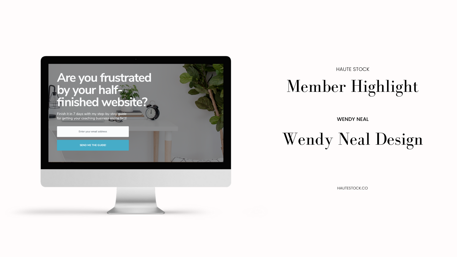 Read more about Wendy's journey to being an entrepreneur providing web design services for health & wellness professionals on Haute Stock's blog.