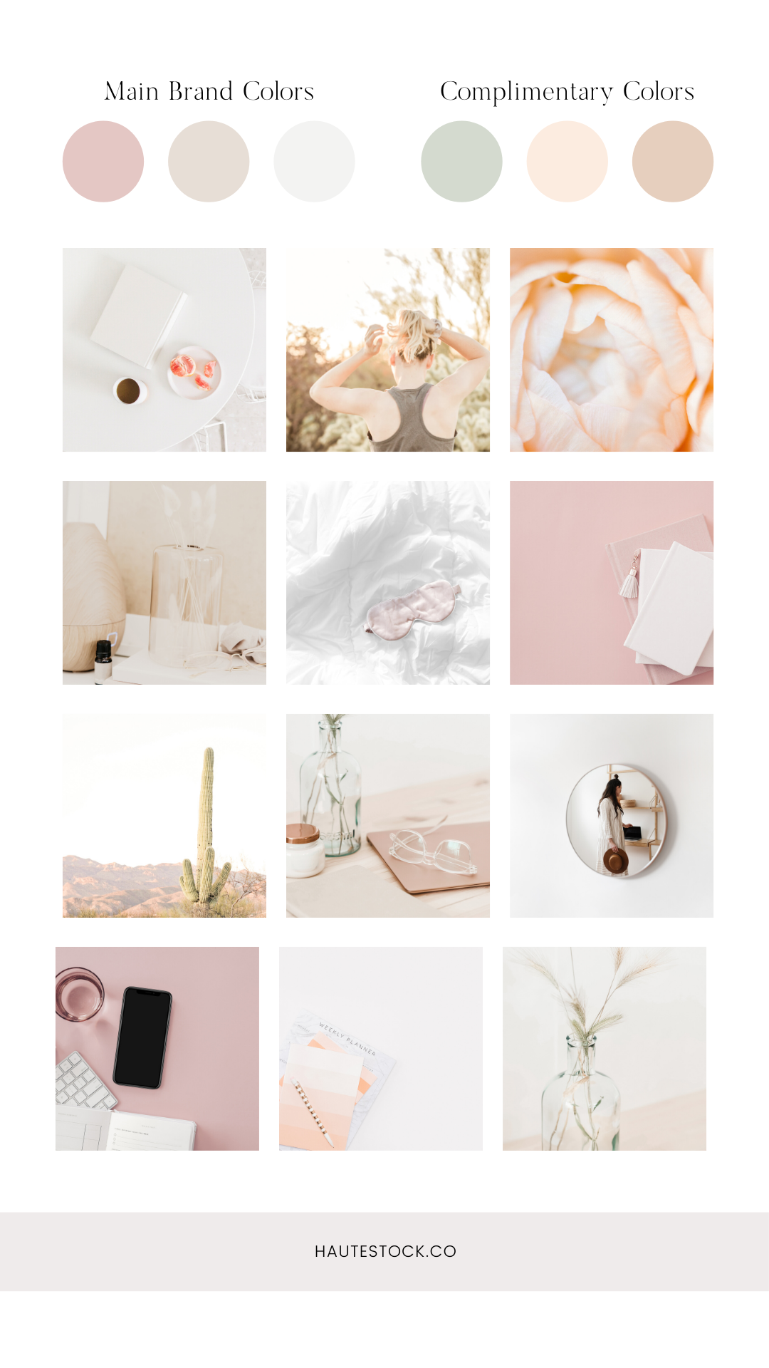 Incorporate images that feature complimentary color palettes but fit your overall vibes in you business' social media to add interest to your feed.