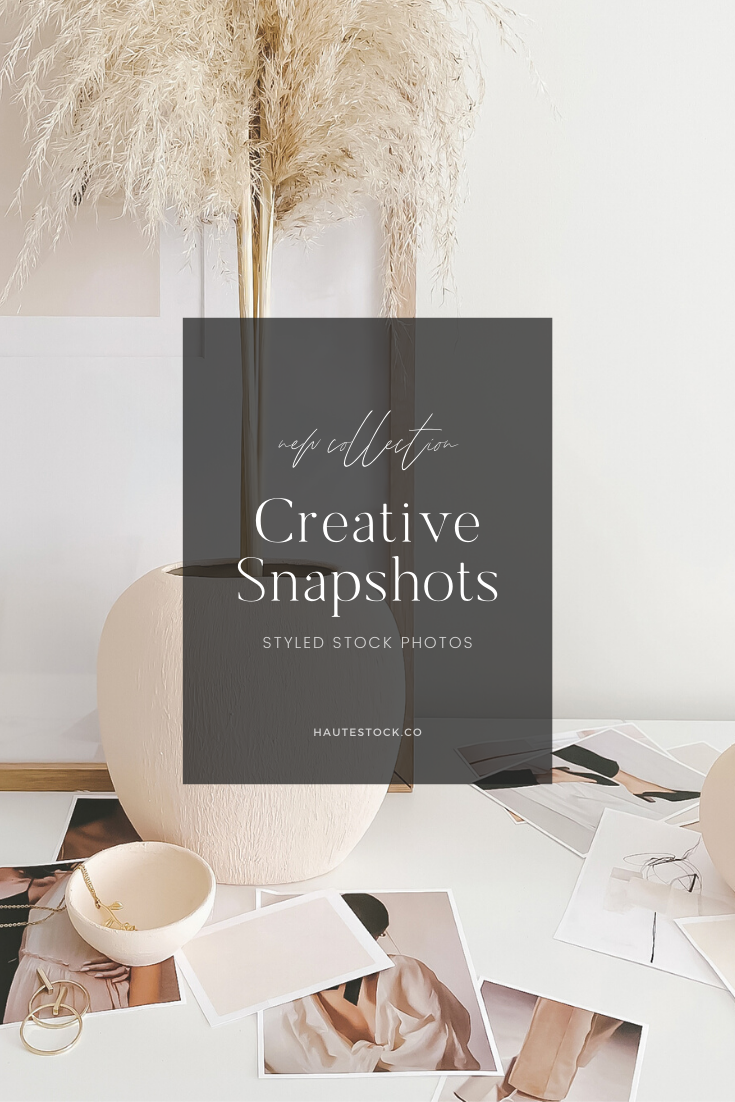 Neutral & Blush creative snapshots styled stock photography from behind the scenes of a visual content creator from Haute Stock.