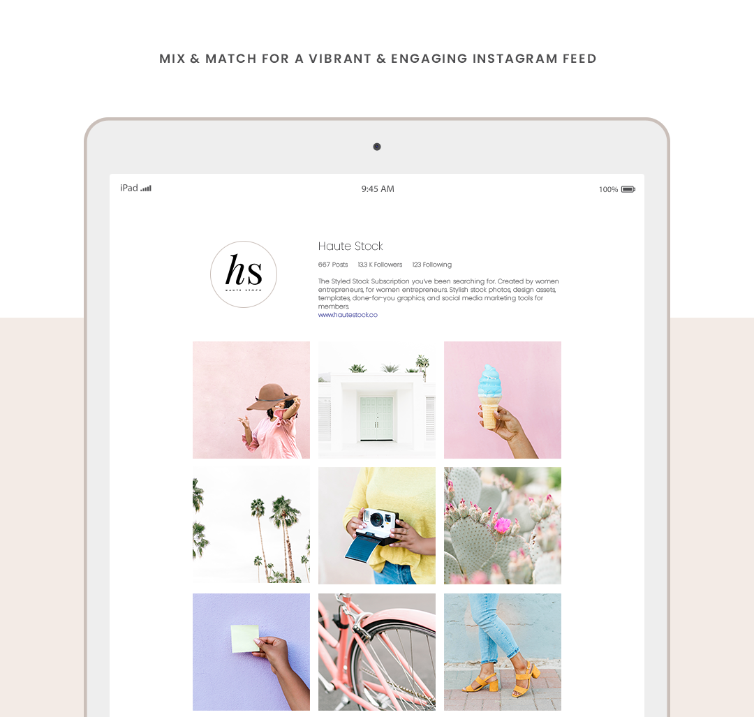 Curate the perfect pastel feed with these styled stock photos from Haute Stock. Featuring a black woman entrepreneur and Instagrammer with playful props and pretty pastel walls. This collection is perfect for fun, happy, brands that want to add a pa…