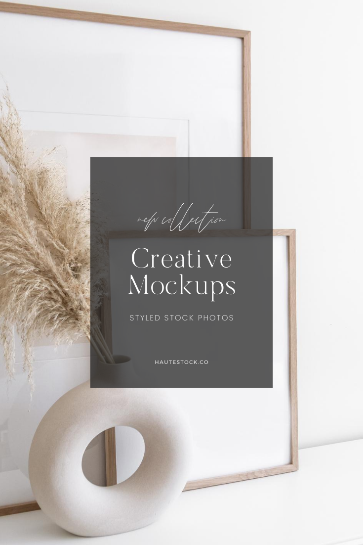Neutral, modern mockups for creative entrepreneurs from Haute Stock.