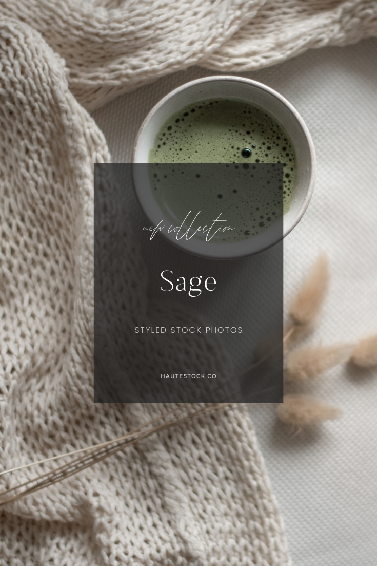 Haute stock zen, wellness, food & drink, lifestyle styled stock photography featuring a sage and neutral color palette for female entrepreneurs.