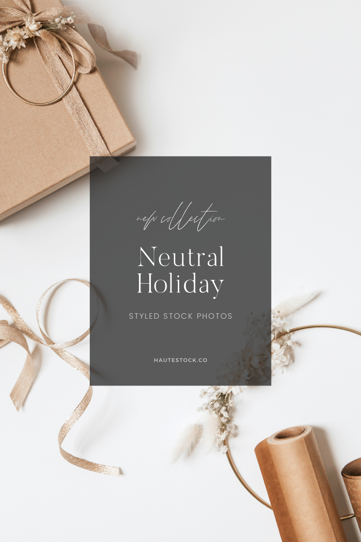 Neutral Holiday Gift Wrapping Stock Photos - Haute Stock Blog