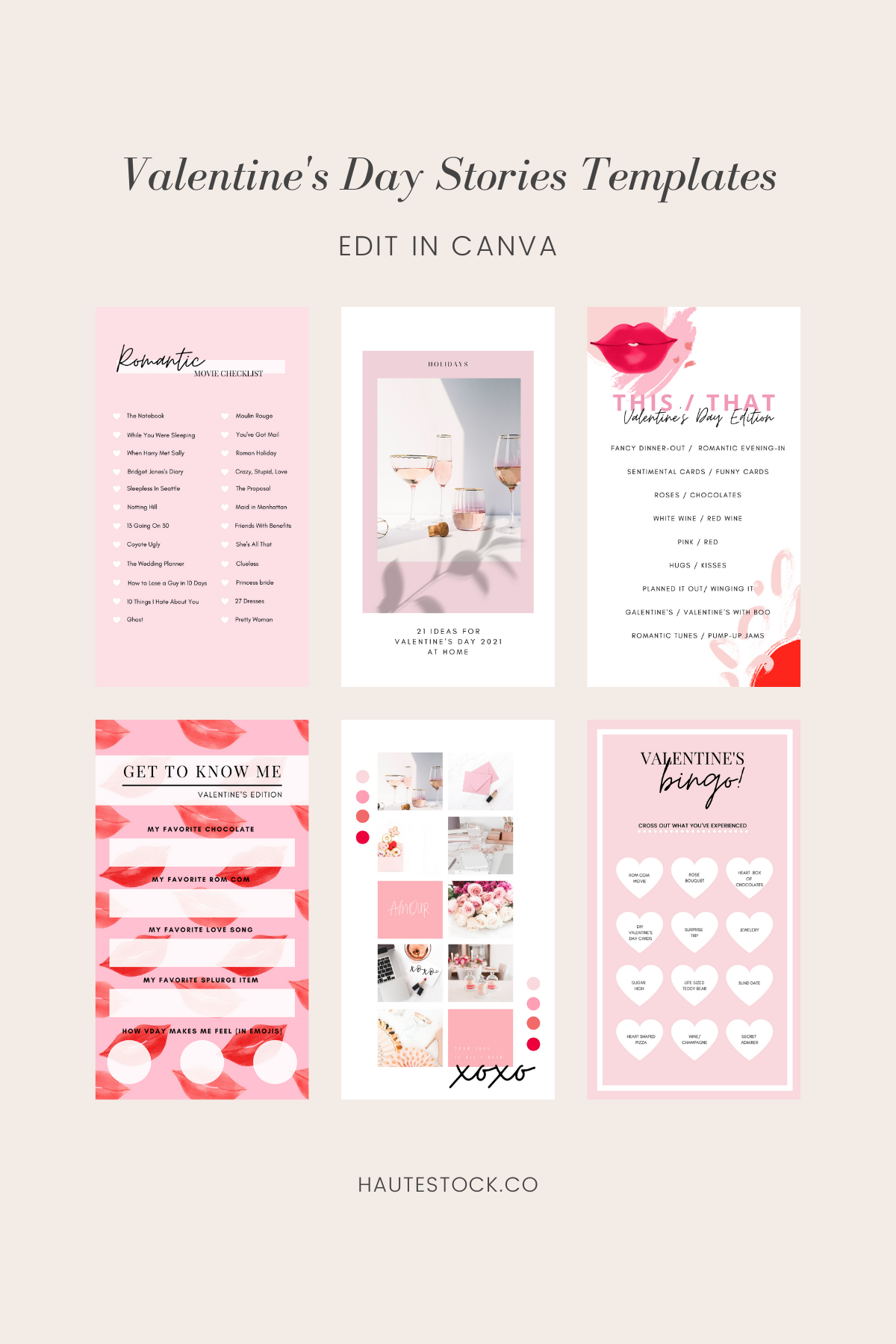 Valentine's Day Canva Templates. Customize these cute Instagram Stories templates in Canva and post them to Insta to get more engagement and interact with your audience on Valentine's Day! Use them for the whole month of Feb to grow your Instagram a…
