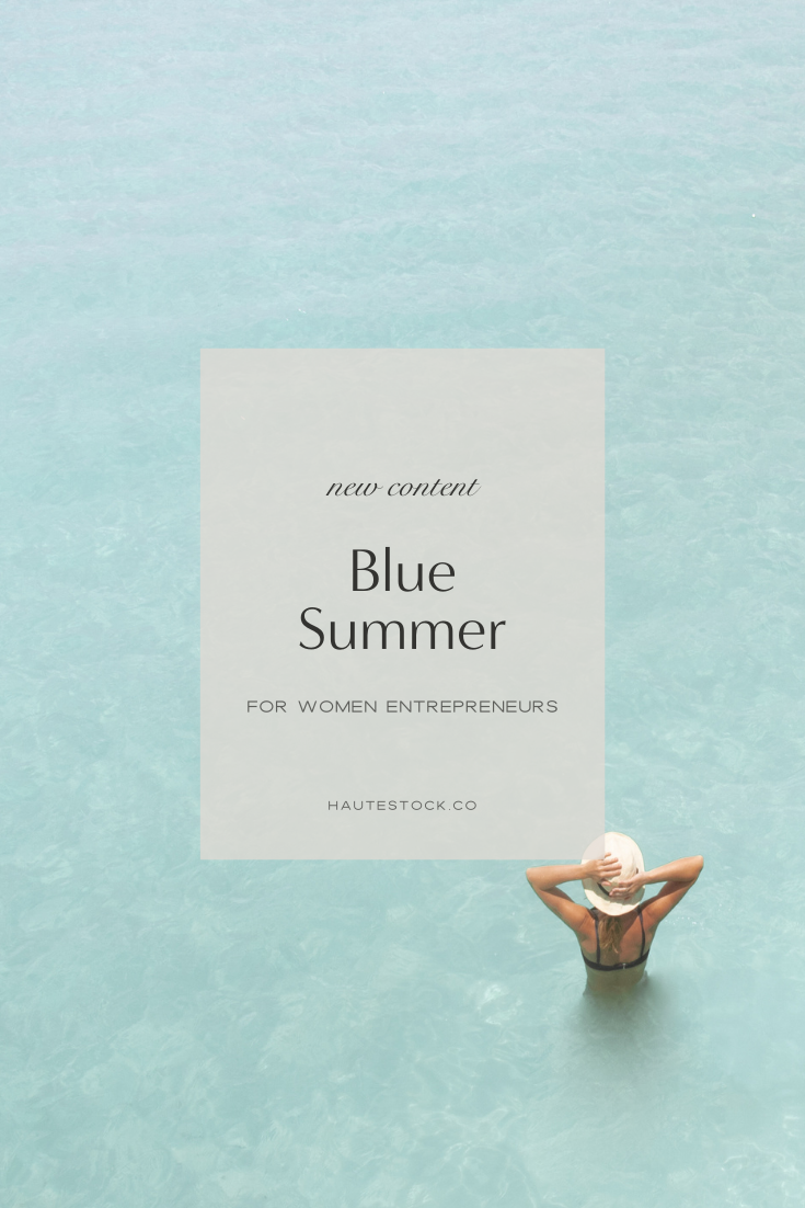 Haute Stock's Blue Summer stock photography collection for travel and lifestyle bloggers.