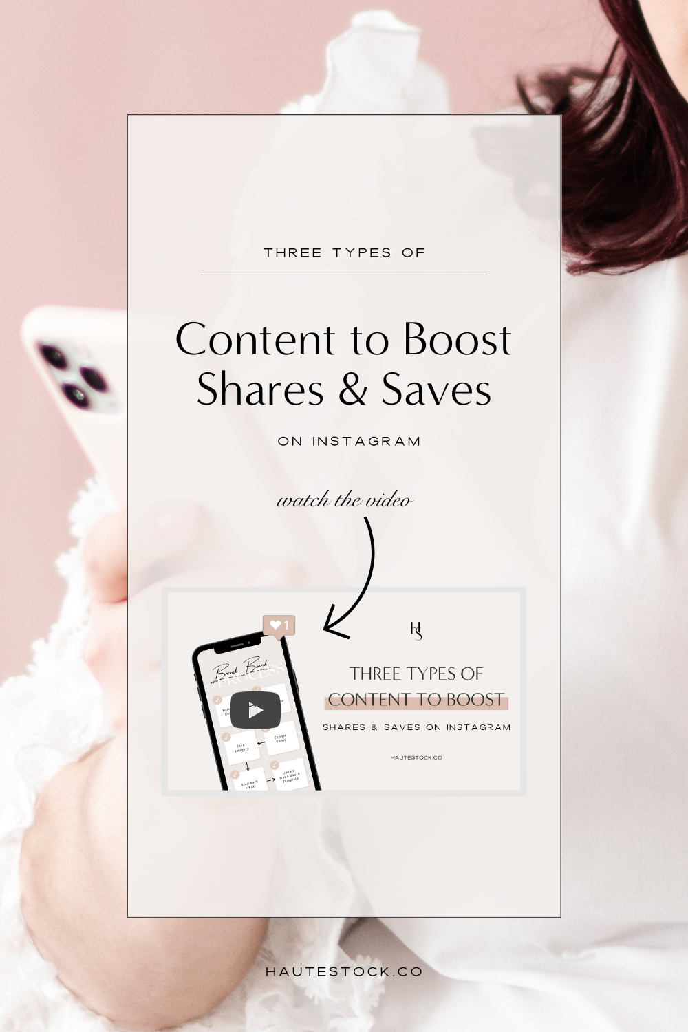 Learn what three types of content you can create for your business' Instagram to help boost shares & saves!