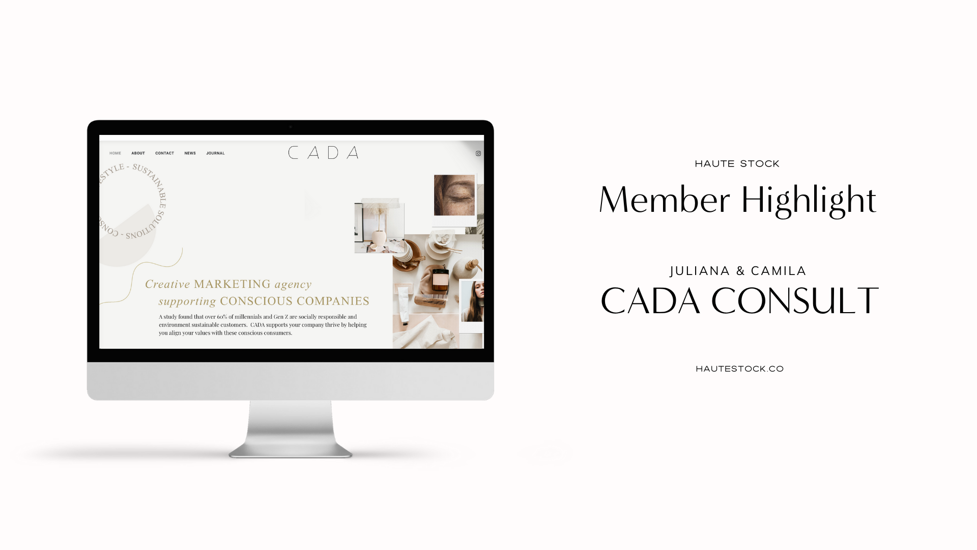Meet Juliana & Camila, co-founders of Cada Consult, in this Haute Stock Member Feature showcasing their use of Haute Stock images for their brand and the story of how they started their business!
