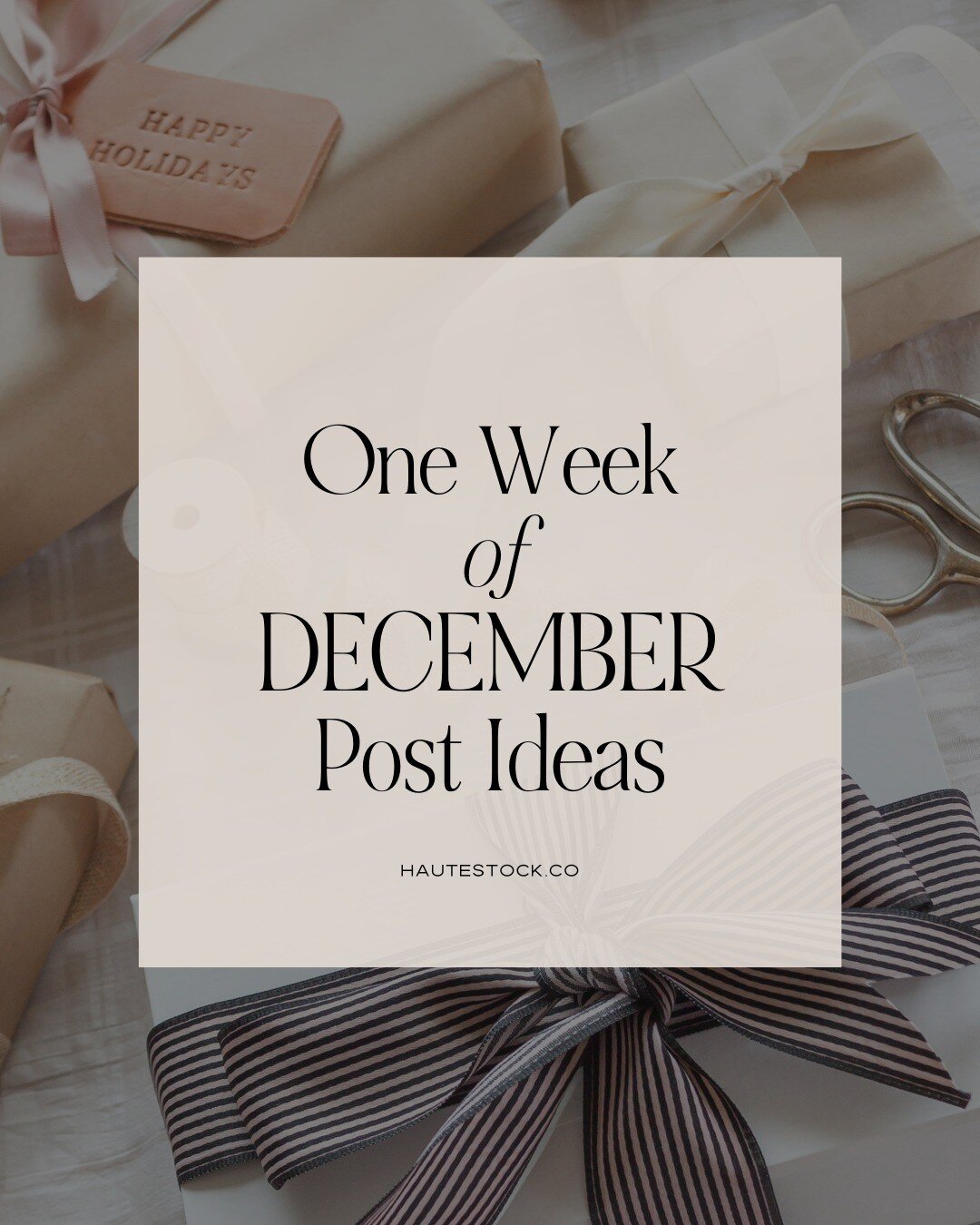 Need post ideas for December? Save this to help with content planning this week!

December is a natural time for reflection so you can create content around your learning lessons from the year that would help your audience in their own journey.

You'