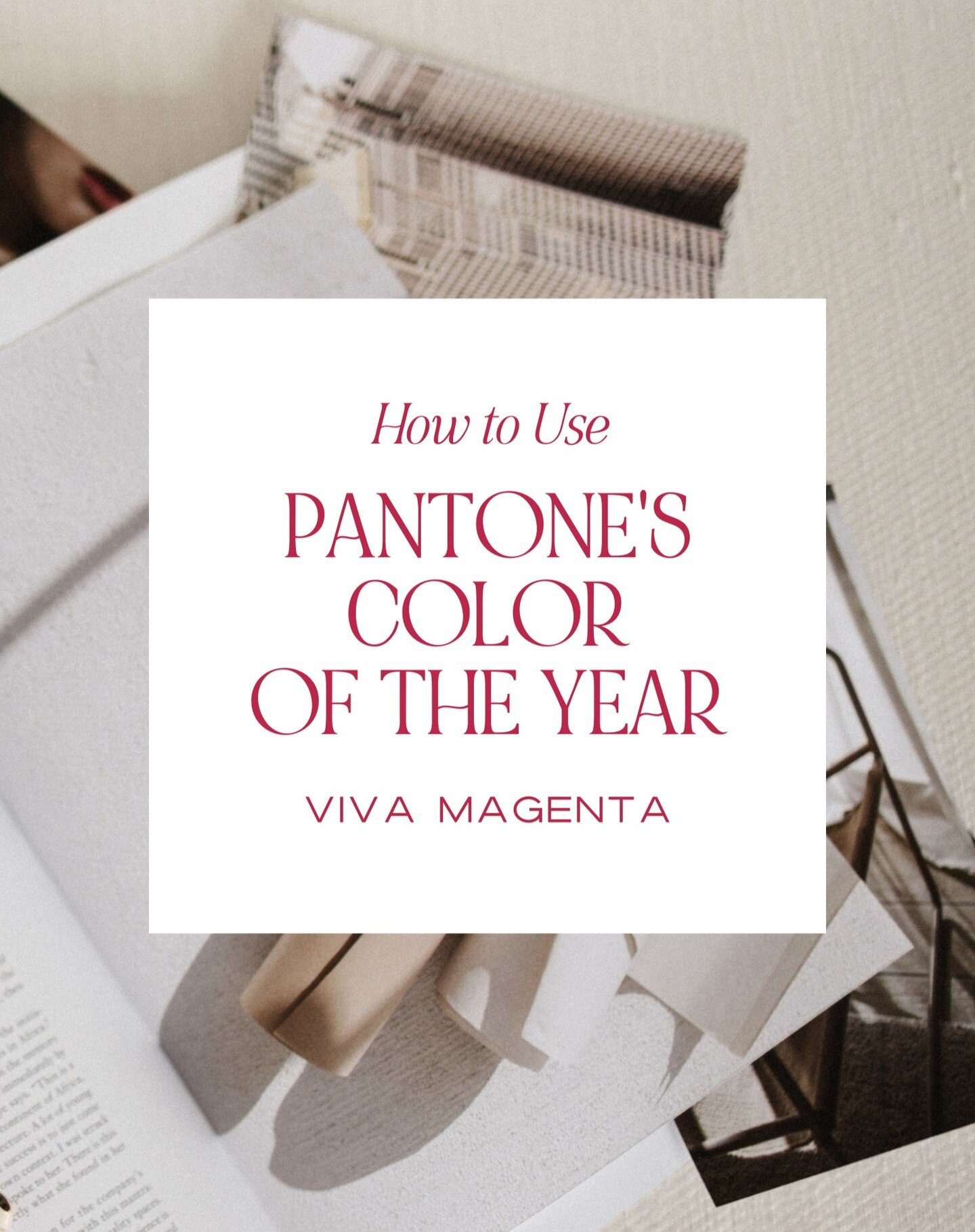 Pantone's color of the year always throws us for a loop - do we love it or hate it?

Let us know your thoughts in the comments! 💛

The 2023 color of the year: Viva Magenta is a warm, vibrant, pink-red color that represents &quot;optimistic celebrati