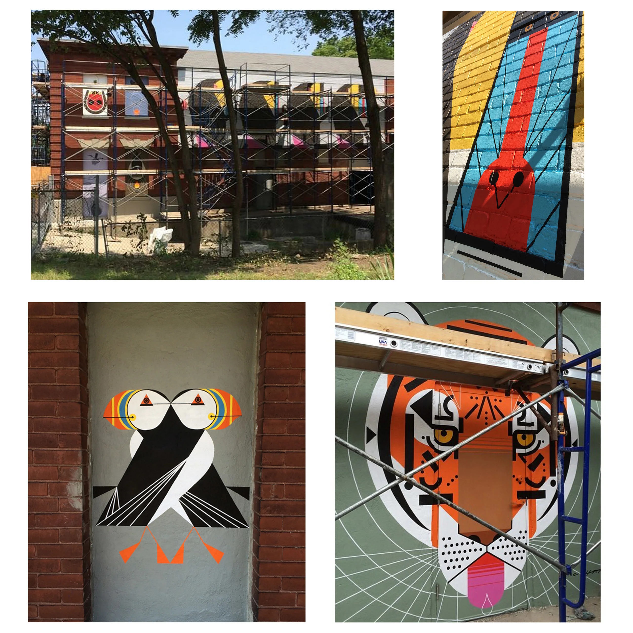 Charley Harper Zoo Barn - ArtWorks, Cincinnati, Ohio, 2014