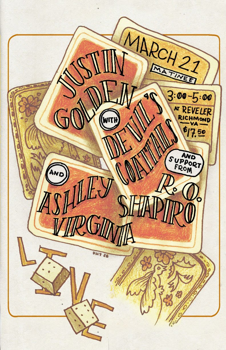 Justin Golden show poster 