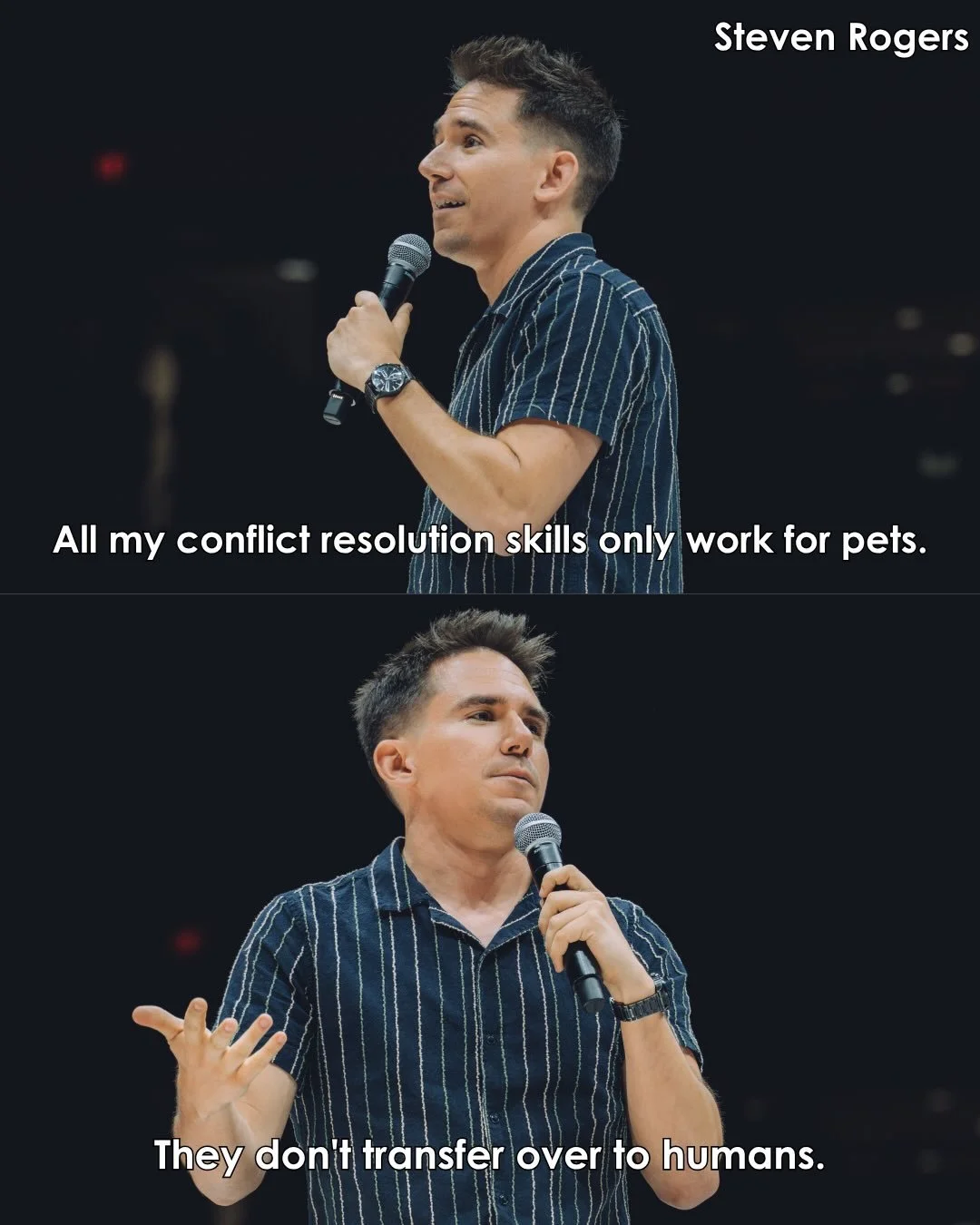 Don&rsquo;t make me turn on the vacuum. 

April 16 | Dallas, TX
May 15 | Queens, NY
May 8-9 | Houston, TX
May 21-23 | Boston, MA
May 30 | London England
Aug 19-20 | Austin, TX
Sep 17-19 | Cleveland, OH

#standupcomedy #silly #jokes #stevenrogers #com