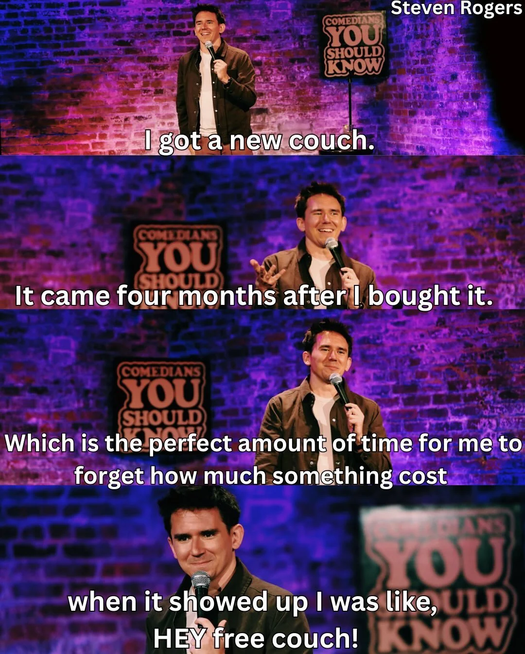 🛋️ My other couch is a therapist&rsquo;s.

Come see me do shows! I miss you!

April 16 | Dallas, TX
May 7 | Queens, NY
May 8-9 | Houston, TX
May 21-23 | Boston, MA
May 30 | London England 
August 19-20 | Austin, TX
September 17-19 | Cleveland, OH

#