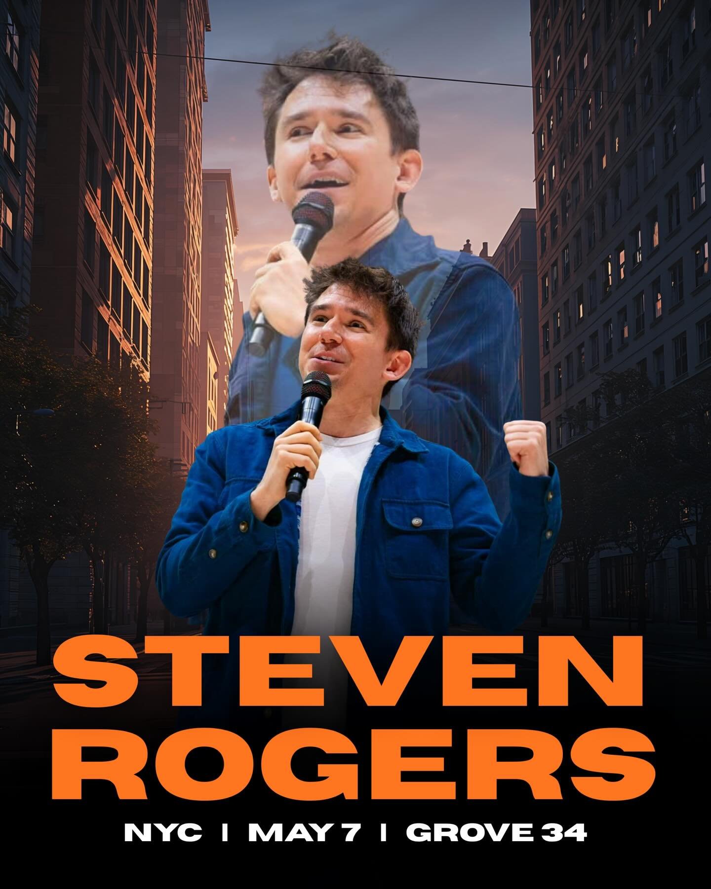 NYC! I&rsquo;m bringing back my silly goofy show to @grove34nyc come see me and hang Thursday 5/7! 
#nyc #standupcomedy #queens #stevenrogers