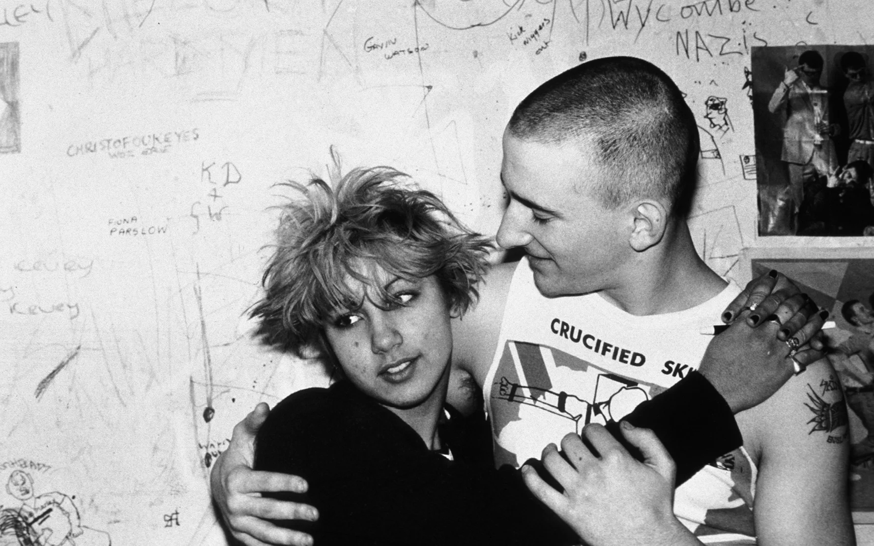 Gavin and his then girlfriend hugging, High Wycome, UK, early 1980’s. © Gavin Watson / PYMCA