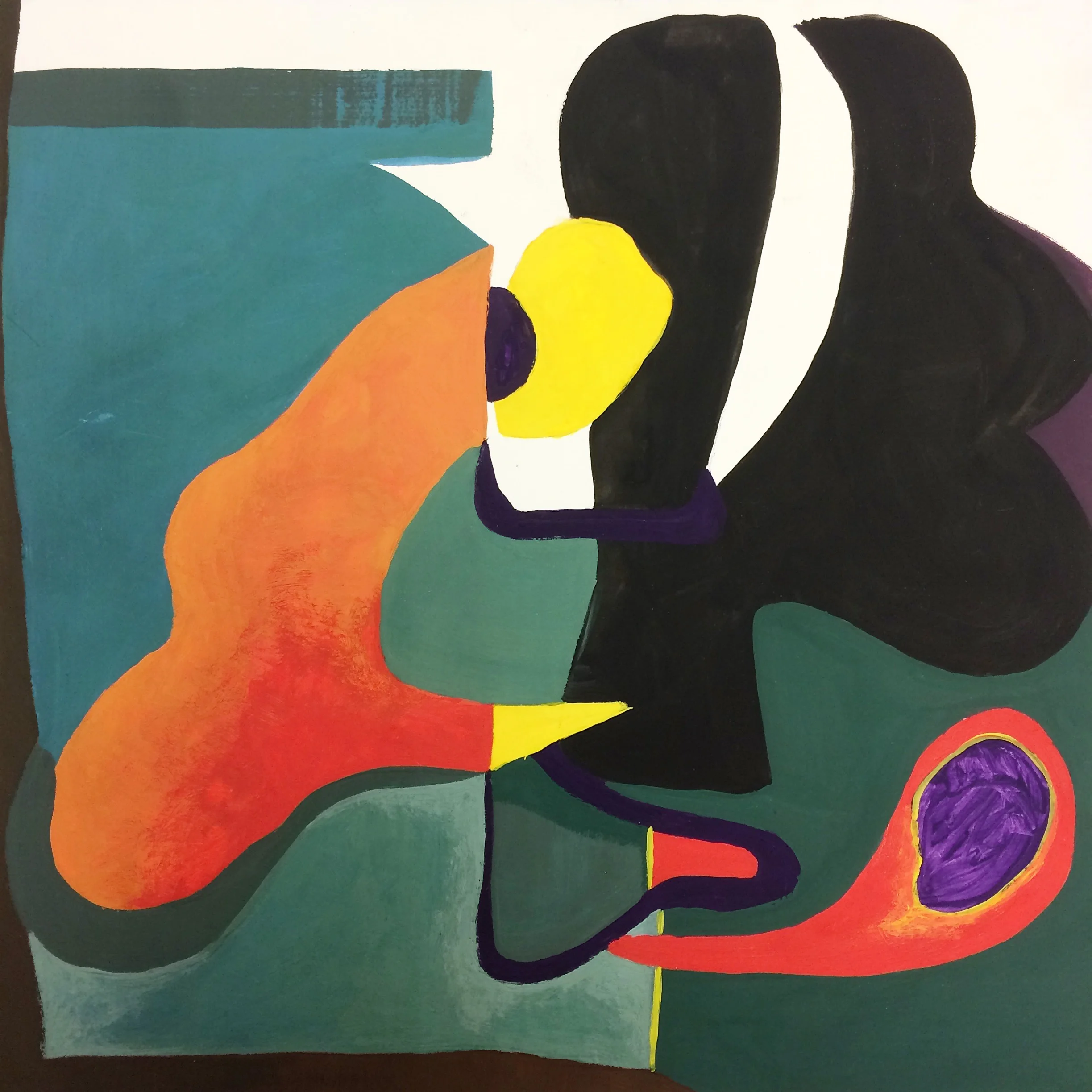 Gouache study after Collage #48, 2016. 