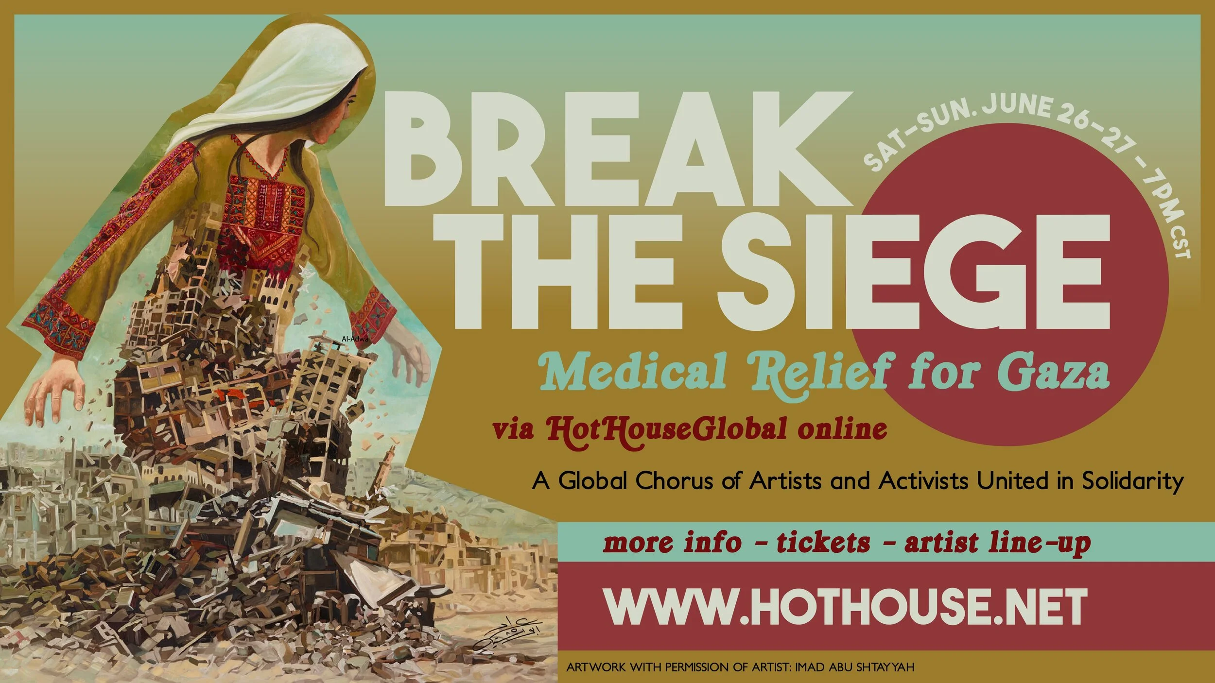 SAT June 26 LIVESTREAM: Break the Siege: Medical Relief for Gaza