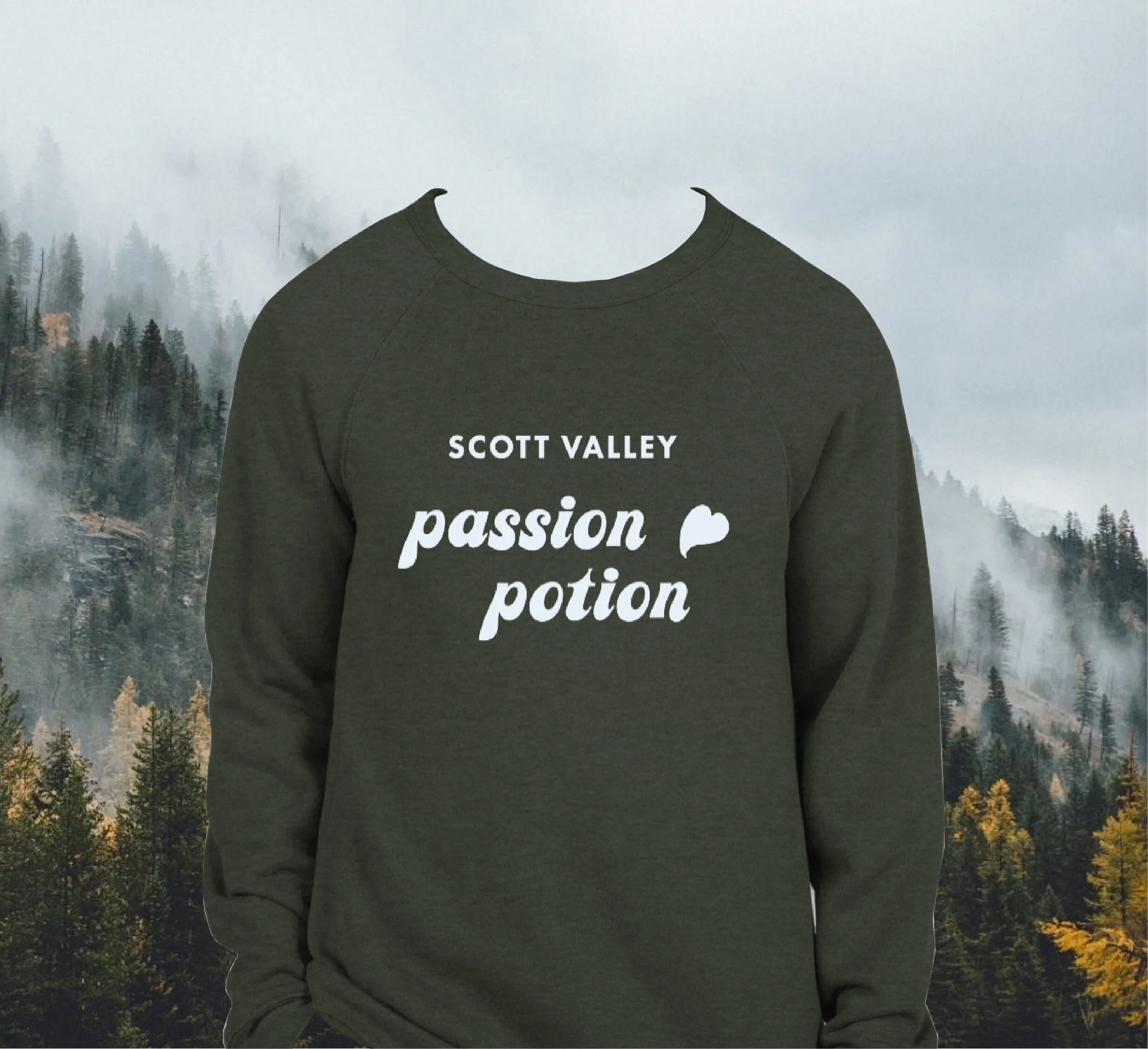 'Passion Potion' Raglan - Green