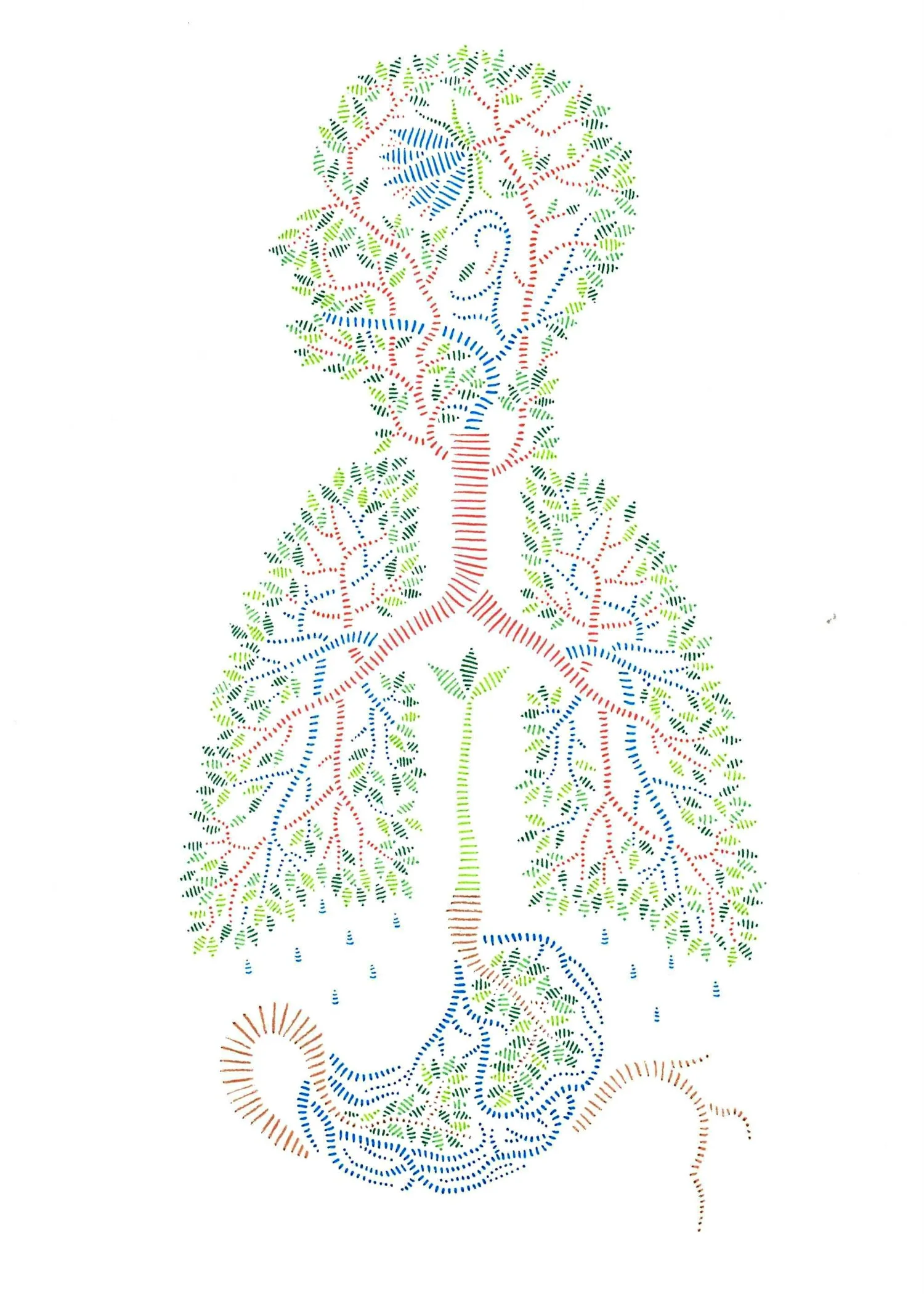 SAVE THE DATE for our 7th “ LIFE WRITING ” series of readings at BOWERY POETRY ON SUNDAY, OCTOBER 21st, from 3:30 - 5 p.m. 308 Bowery, New York, NY Work shown: Acqua Vitae , colored ink on paper by Ansel Oomen in the Spring 2018 Intima: A Journal of Narrative Medcine