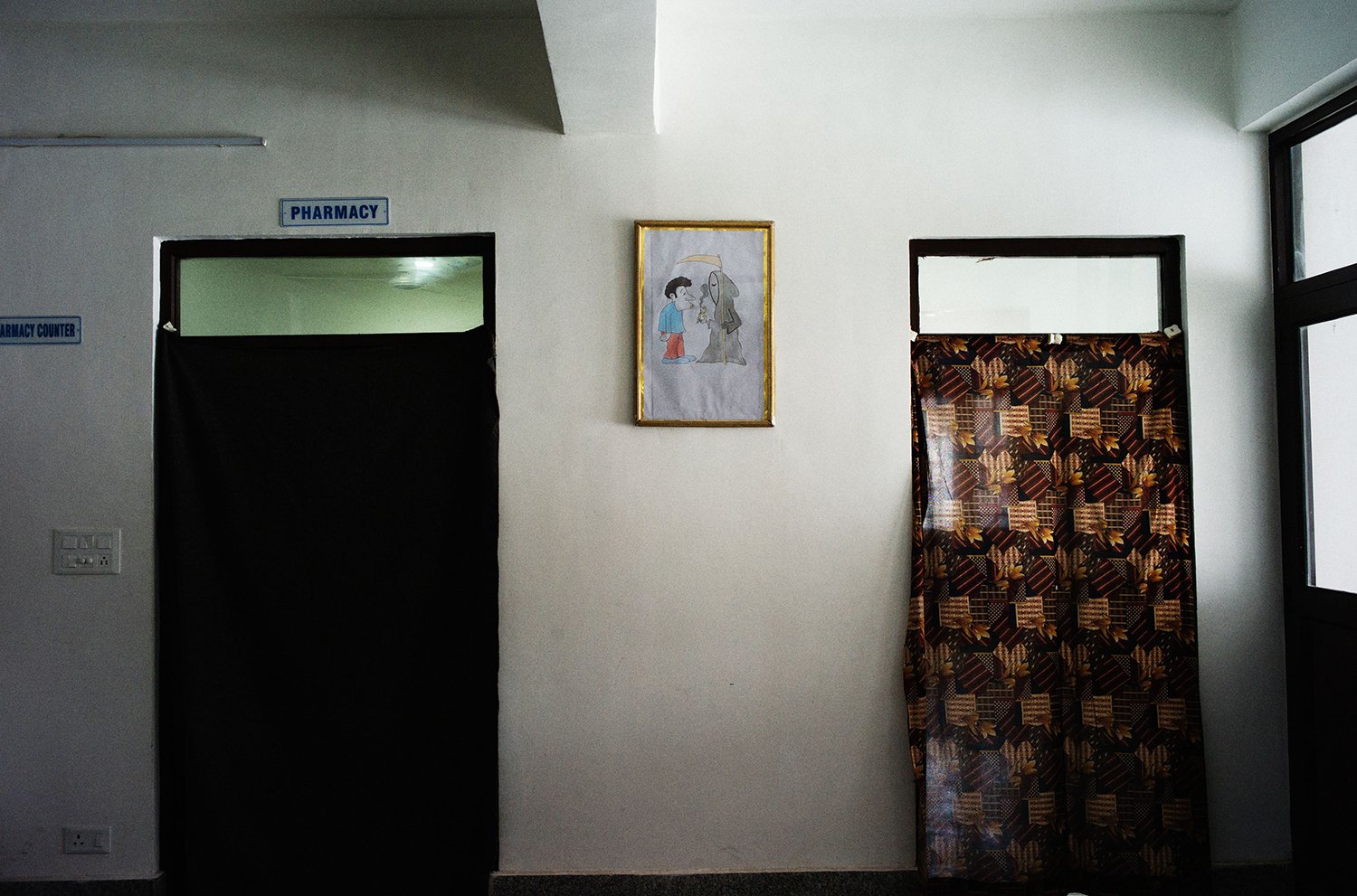  Inside one of the drug deaddiction centers in Kashmir. The painting on the wall was made by one of the mental health professionals.     © Portraits of Recovery  by Gaurav Datta.  Digital camera  
