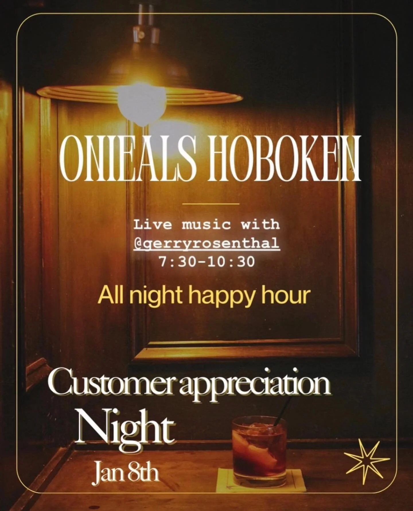 AS A THANK YOU FOR YOUR LOYALTY PLEASE JOIN US FOR AN EVENING OF ENTERTAINMENT | GREAT FOOD, AMAZING COCKTAILS, LIVE MUSIC AND DANCING 
@gerryrosenthalmusic is on from 7:30-10:30! 
See you there!