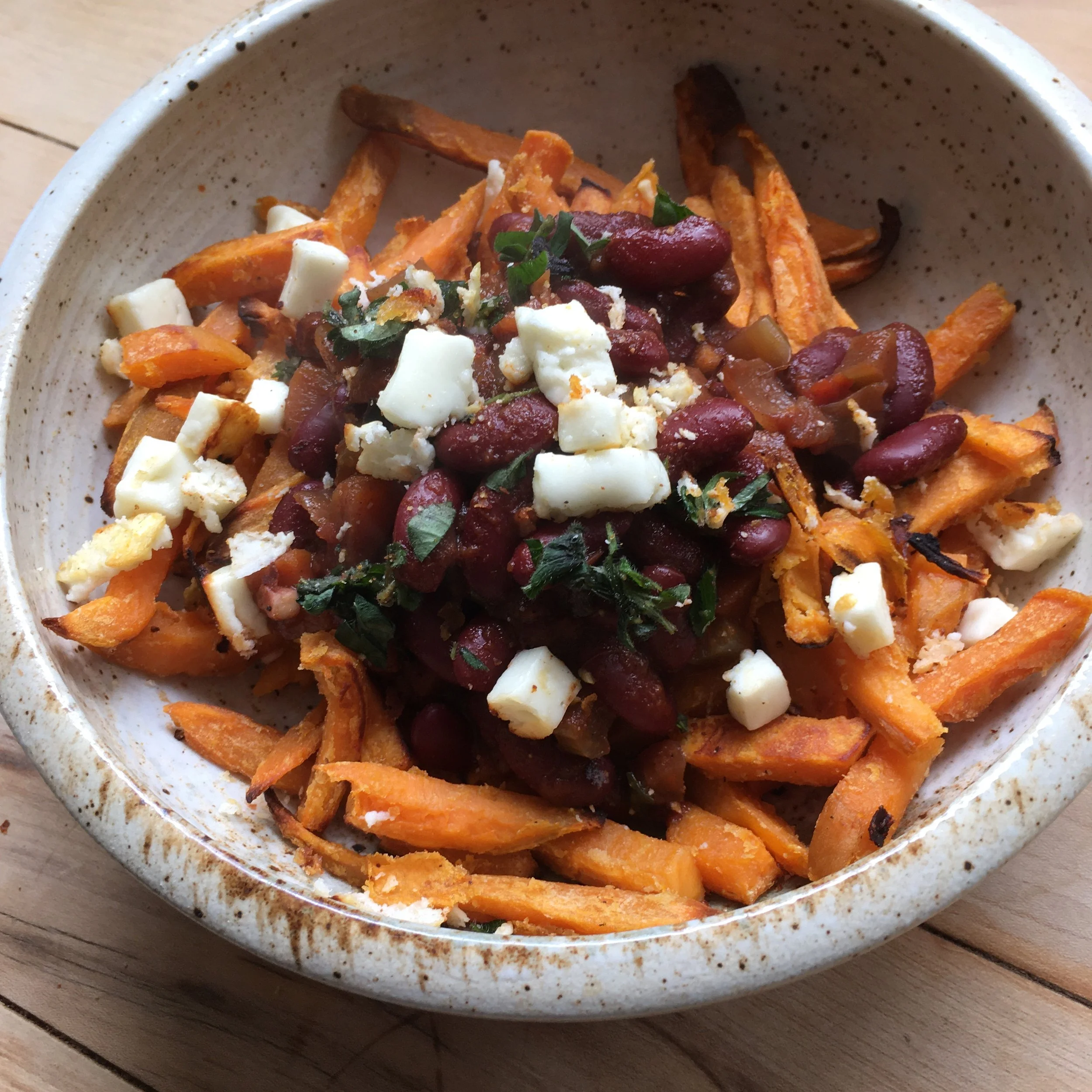 Poutine Marocaine aux haricots rouges