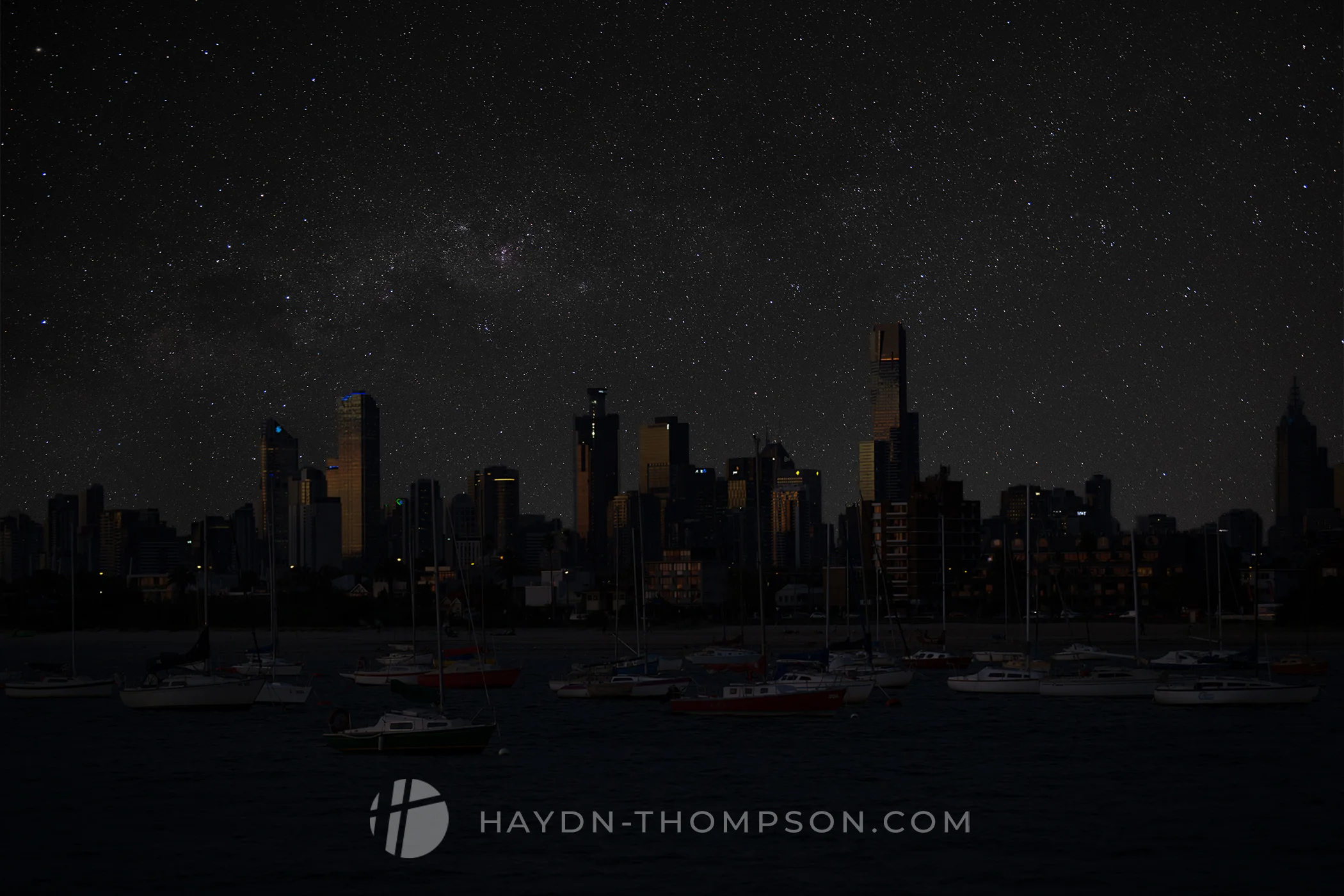 Dusk Melbourne - With night sky (Small Size - Watermark).jpg