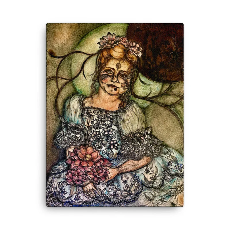 Flower Girl, Canvas Print.jpeg
