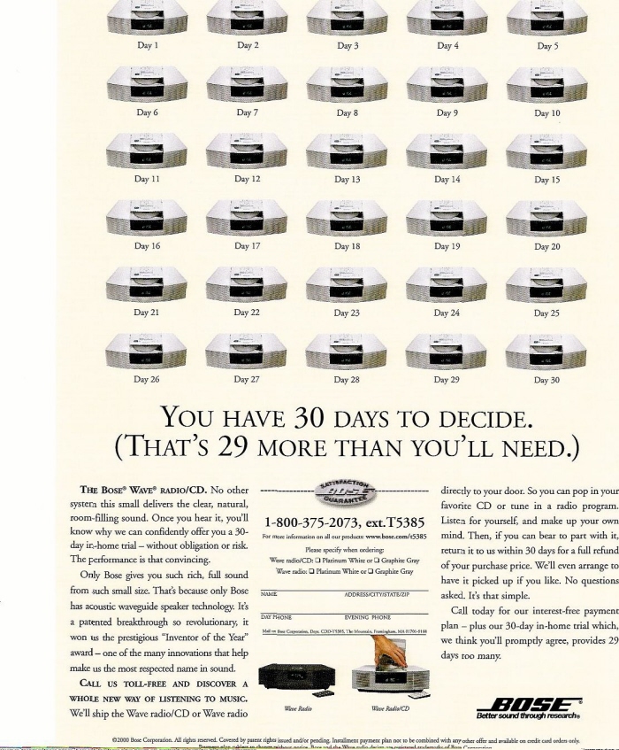 Wave Radio/CD Print Ad (Gold Echo Award Winner)